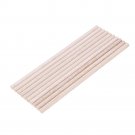 10Pcs/Set 8x200mm Round Balsa Wood Wooden Stick Natural Dowel Unfinished Rods for DIY Crafts Airplan