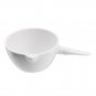 100ml Ceramic Crucible Basin Refractory Casserole Container Dish w/ Handle Flat Bottom Melting Casti