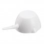 100ml Ceramic Crucible Basin Refractory Casserole Container Dish w/ Handle Flat Bottom Melting Casti