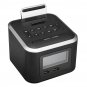 LCD Wireless bluetooth Speaker Digital Alarm Clock Thermometer FM USB Recharge
