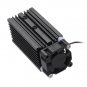 72x32x32mm 12mm Aluminum Heat Sink Groove Cooling Fan Fixed Radiator Seat for 12mm Laser Diode Modul