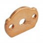 24x18.5x2mm 5.6mm TO-18 Red Copper Heat Sink Cooling Fin For Laser Diode With 3.2mm Installation Hol
