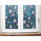 2M*45cm Window Film Privacy Static Cling Stained Glass Sticker Home Office Decor
