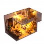 DIY Model Building Handcraft Miniature Project Wooden Dolls House LED Light House Room Kit