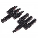 MC4 T-type 3 Branch Parallel Connector Solar Panel Adapter Photovoltaic Connector
