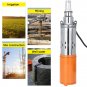 24V 260W Deep Well Pump Submersible Water Pump Solar Energy 1.2M/H 50M Max Lift