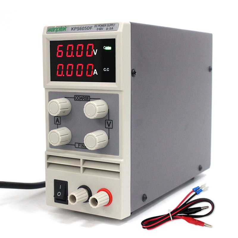Wanptek KPS605DF Mini 60V 5A Adjustable DC Power Supply LED 4 Digits Switching Power Supply Lab
