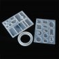 413Pcs Jewelry Pendant Mould Craft Silicone Resin Mold Necklace Pendant DIY