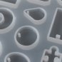 413Pcs Jewelry Pendant Mould Craft Silicone Resin Mold Necklace Pendant DIY