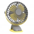 DC 5V 3W USB Clip on Fan Mini 4 Gear Speed Adjustable 4000mAh Battery Protable Fan For Office Deskto