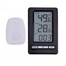 DANIU TS-WS-47 Wireless Digital Thermometer Indoor Outdoor Temperature Meter Time Display Clock Tabl