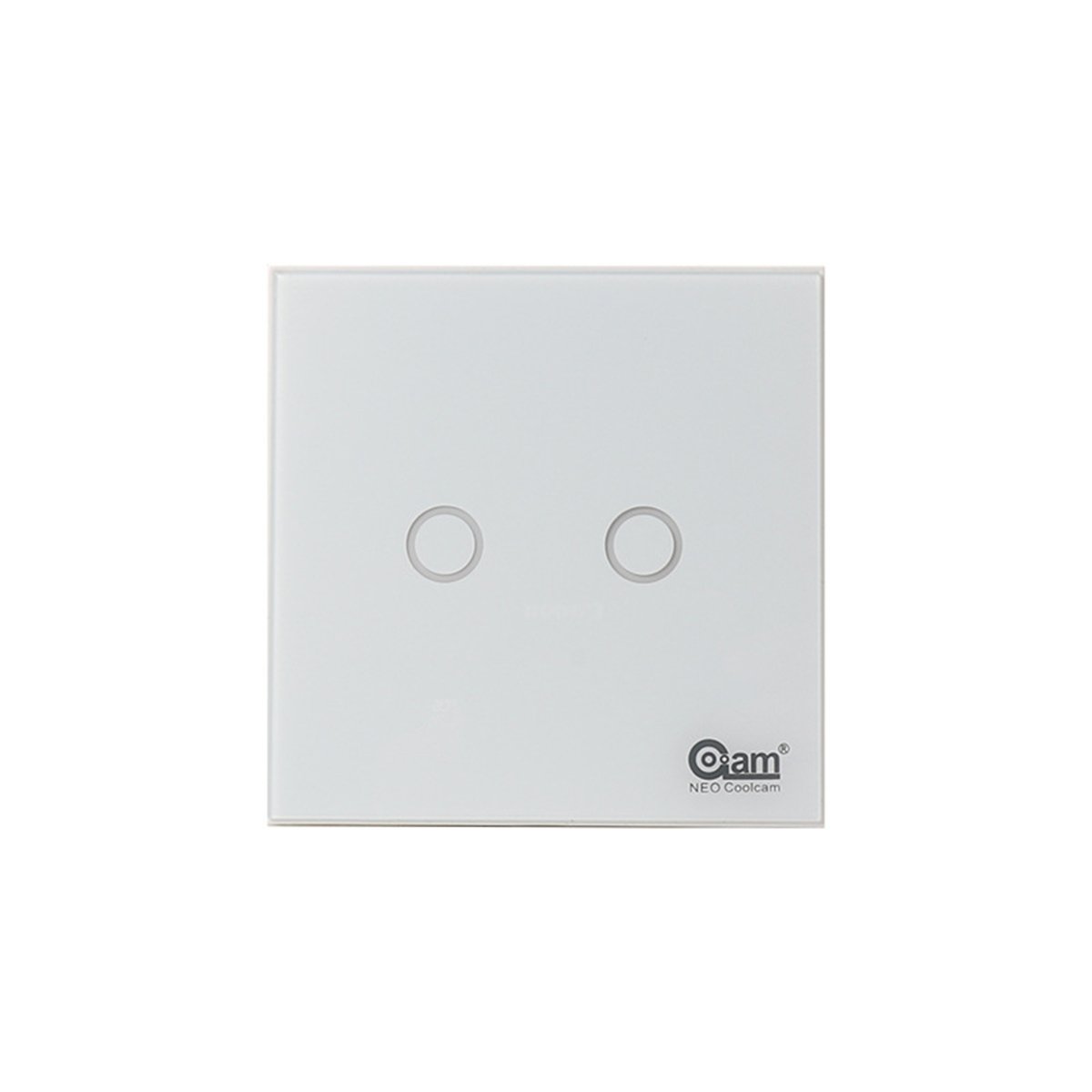 Coolcam Z-Wave Light Switch EU 2 Gang Smart Switch Sensitive Touch Light Switch Compatible with Z-wa