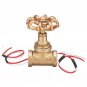 Vintage Steampunk 1/2 Inch Stop Valve Light Switch With Wire Pass Thru For Pipe Lamp