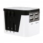 AUGIENB Global Universal Conversion Plug Socket 4 USB Travel Adapter