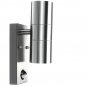 110V-220V Stainless Steel Double Wall Light With Motion Sensor IP44 Up/Down Wall Light