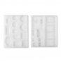 68Pcs DIY Geometric Resin Casting Mould Silicone Craft Making Mould Jewelry Molds Kit