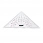 2pcs Navigation Triangular Protractor 300mm Acrylic Hypotenuse Nautical Squares