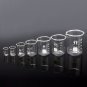 7Pcs 5 10 25 50 100 150 250mL Beaker Set Graduated Borosilicate Glass Beaker Volumetric Measuring La