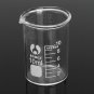 7Pcs 5 10 25 50 100 150 250mL Beaker Set Graduated Borosilicate Glass Beaker Volumetric Measuring La