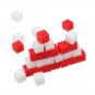 30Pcs/Lot 1cm Solid Small Cubes Primary School Math Teaching Aids For Research Volume Tools Kit