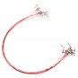 10Pcs 50cm Fishing Lures 316 Stainless Steel Wire Trace Leader Spinner Swivel Line