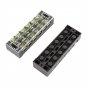 TB4506 600V 45A 6 Position Terminal Block Barrier Strip Dual Row Screw Block Covered W/ Removable Cl