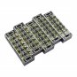 TB4506 600V 45A 6 Position Terminal Block Barrier Strip Dual Row Screw Block Covered W/ Removable Cl