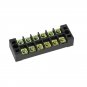 Excellway TB-2506 600V 25A 6 Position Terminal Block Barrier Strip Dual Row Screw Block Covered W/ R