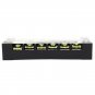 Excellway TB-2506 600V 25A 6 Position Terminal Block Barrier Strip Dual Row Screw Block Covered W/ R