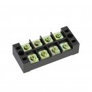 TB4504 600V 45A 4 Position Terminal Block Barrier Strip Dual Row Screw Block Covered W/ Removable Cl