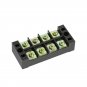 TB4504 600V 45A 4 Position Terminal Block Barrier Strip Dual Row Screw Block Covered W/ Removable Cl