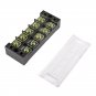 TB4505 600V 45A 5 Position Terminal Block Barrier Strip Dual Row Screw Block Covered W/ Removable Cl