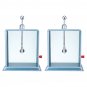 2Pcs/Set Foil Electroscope Physical Electricity Experiment Electrometer Teaching Instrument Model