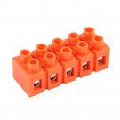 H2519-5 Dual Row Plastic Terminal 600V 36A 6 Positions Screw Terminal Block Cable Connector Barrier 