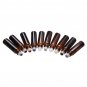 10ml10pcs Clear Glass Essential Gemstone Roller Balls Chips Bottles With Pearl Cotton