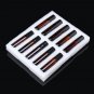 10ml10pcs Clear Glass Essential Gemstone Roller Balls Chips Bottles With Pearl Cotton