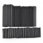 127Pcs RSFR-H 7 Types Black Heat Shrink Tube Halogen-free Environmentally Friendly Flame Retardant S