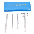 4Pcs/Set Biological Dissecting Dissection Experiment Anatomy Scalpel Tools Kit Scalpel Blade Medical