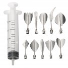 3D Jelly Flower Art Tools Syringe 3D Gelatin Cake Syringe Art Tools Kit 10Pcs