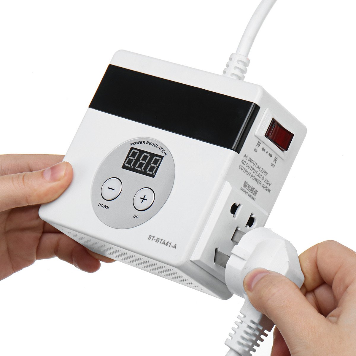 220V 4000W Variable Voltage Controller Regulator For Fan Speed Motor Control Thermostats