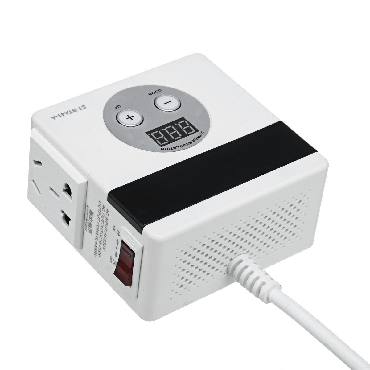 220V 4000W Variable Voltage Controller Regulator For Fan Speed Motor Control Thermostats