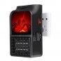 900W 220V Electric Heater Fan Fireplace Flame Timer Space Heater For Home Office
