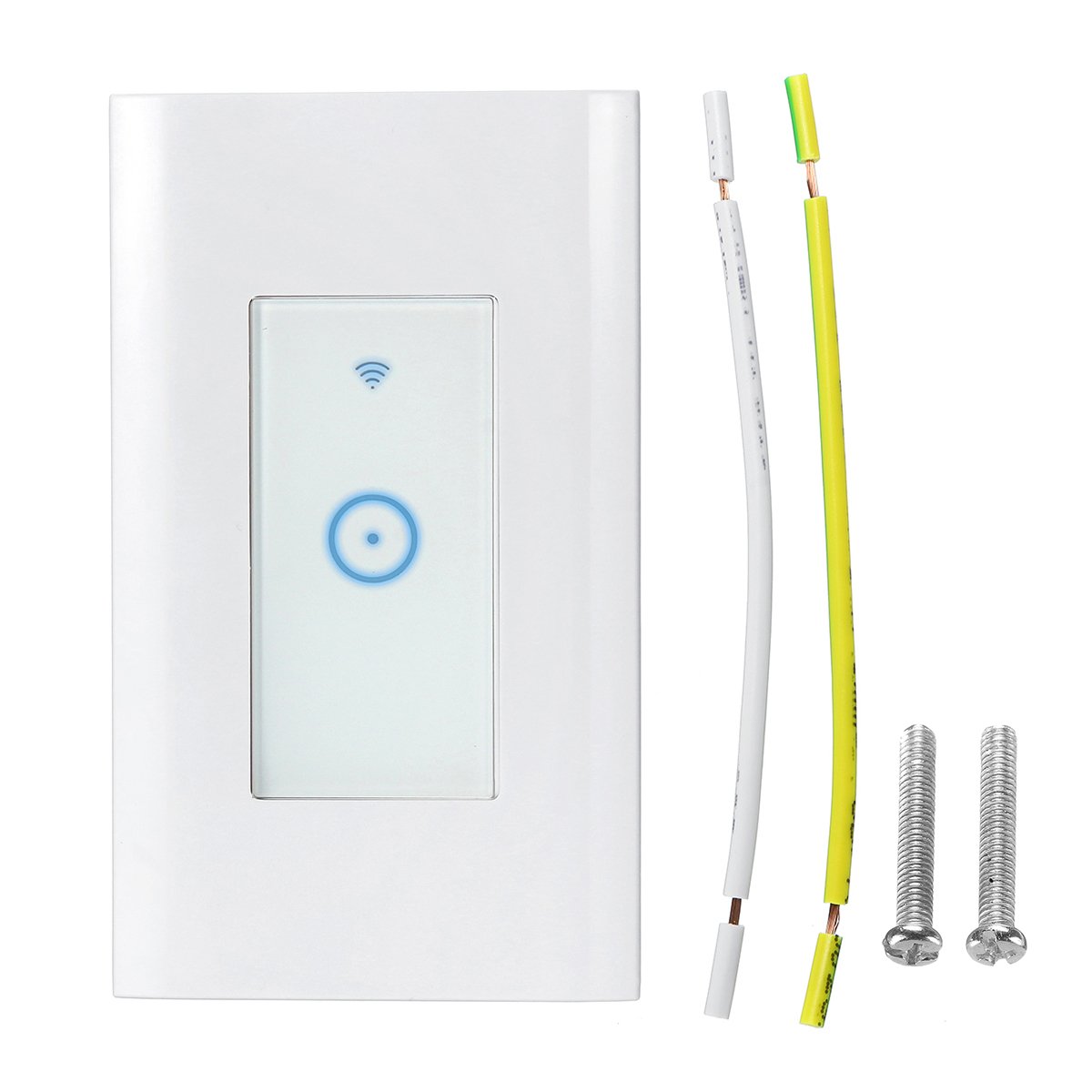 AC 110V-125V Smart WiFi Socket Wall Touch Switch LED Light Controller For Alexa Google Life