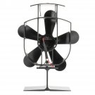 5 Blade Heat Powered Wood Stove Fan 1100rpm Ultra Quiet Fireplace Wood Burning Eco Fan