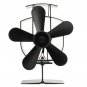 5 Blade Heat Powered Wood Stove Fan 1100rpm Ultra Quiet Fireplace Wood Burning Eco Fan