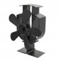 5 Blade Heat Powered Wood Stove Fan 1100rpm Ultra Quiet Fireplace Wood Burning Eco Fan
