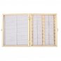 100 Slots Wooden Microscope Glass Slides Case Box Holder Storage Specimen