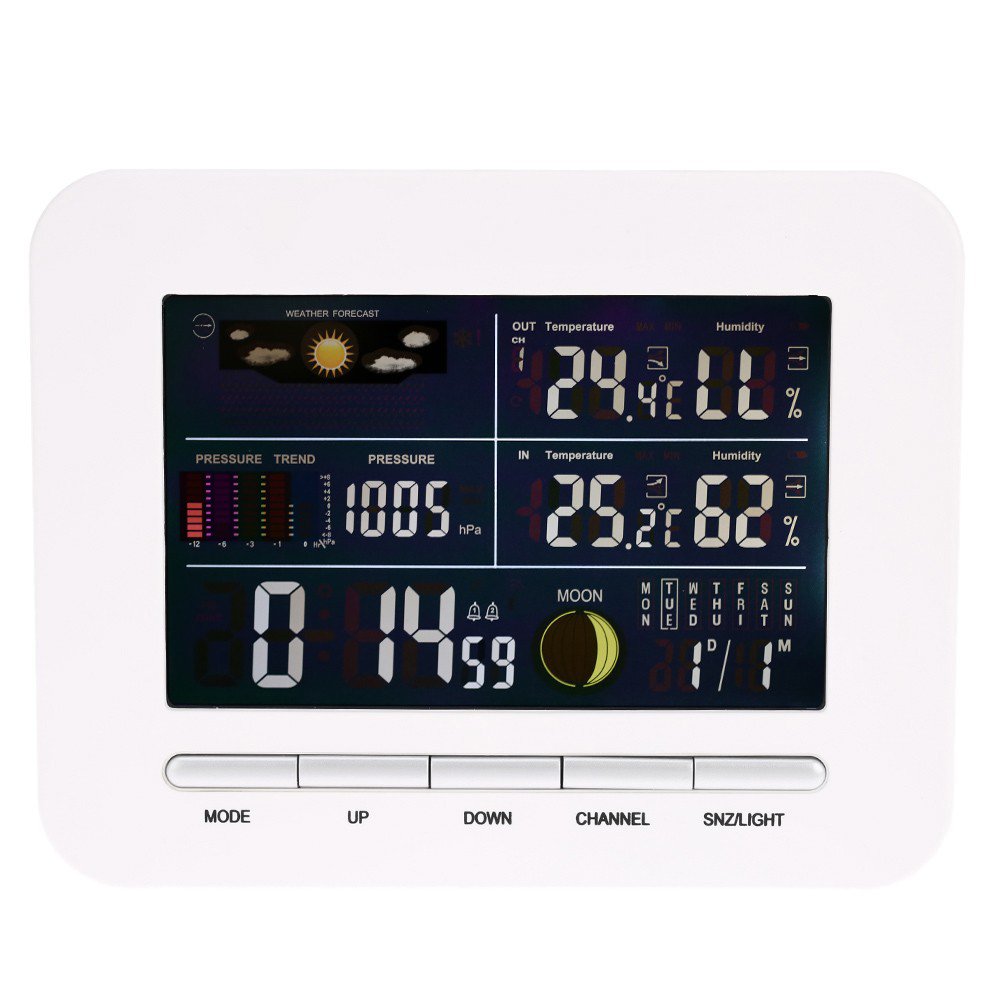 Weather Station Digital Thermometer Hygrometer Indoor Outdoor Temperature Humidity Meter Weather For