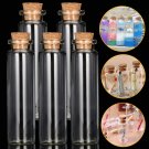 5 Pcs/Lots 22*80mm 20ml Empty Tiny Small Clear Message Glass Drifting Bottles Vials With Cork For St
