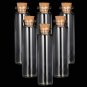 5 Pcs/Lots 22*80mm 20ml Empty Tiny Small Clear Message Glass Drifting Bottles Vials With Cork For St